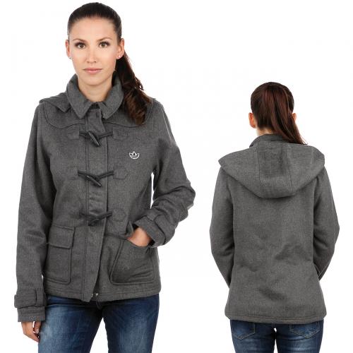 Foto Adidas Toggle Coat oscuro gris Heather talla 36