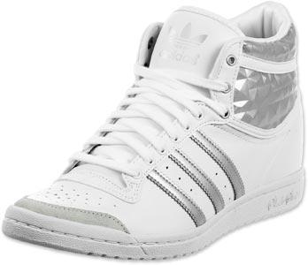 Foto Adidas Top Ten Hi Sleek Heel W calzado blanco plateado 39 1/3 EU 6,0 UK