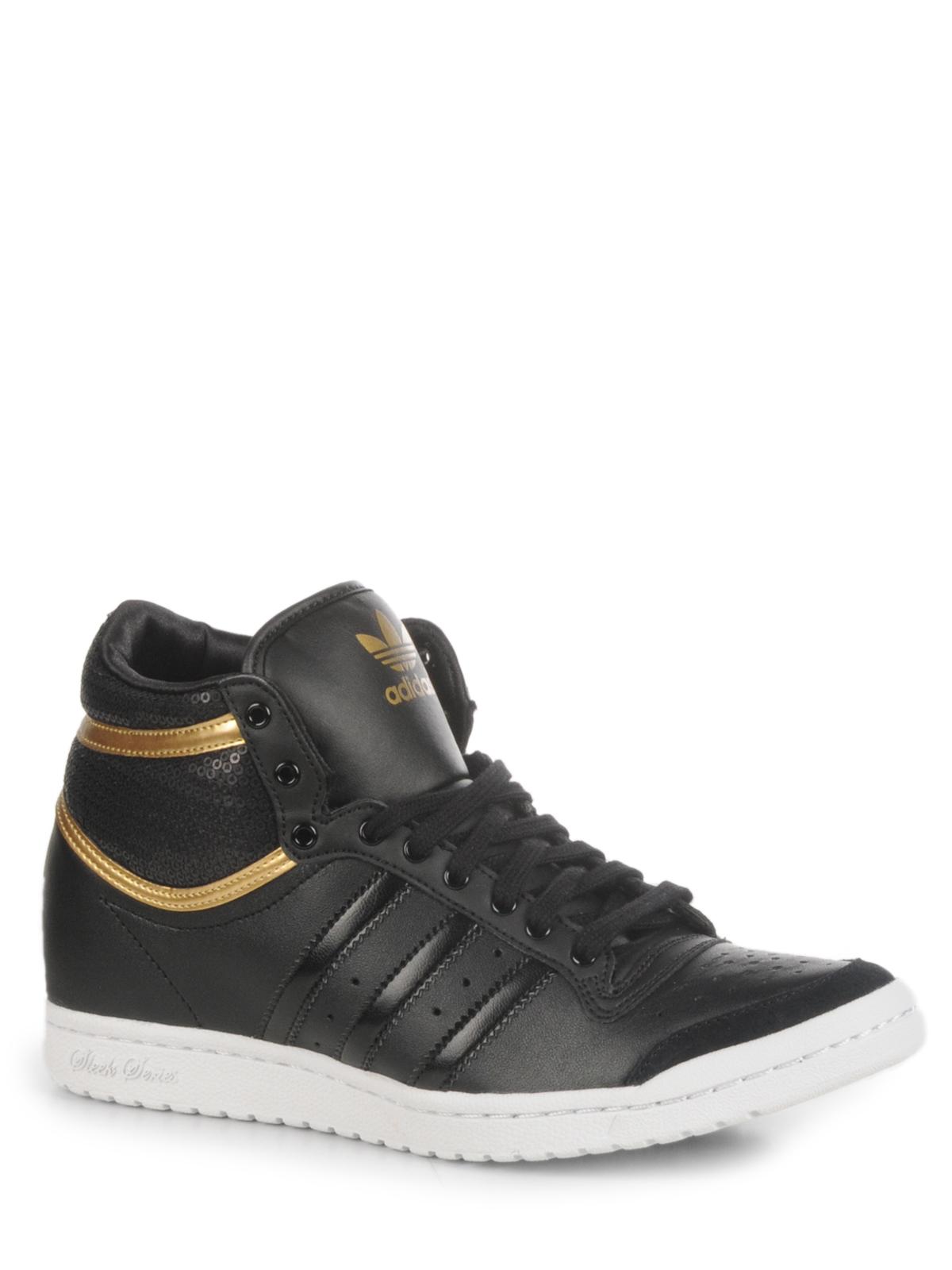 Foto Adidas Top Ten Hi Sleek W deportivas negro/negro/dorado metálico EU: 38