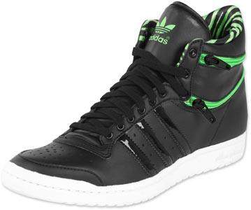 Foto Adidas Top Ten Hi Sleek Zip W calzado negro verde 36 2/3 EU 4,0 UK