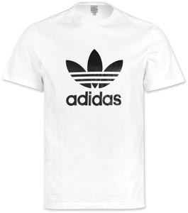 Foto Adidas Trefoil camiseta blanco negro XXL