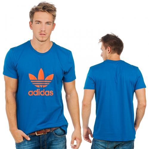 Foto Adidas Trefoil camiseta oscuro azul eléctrico talla L