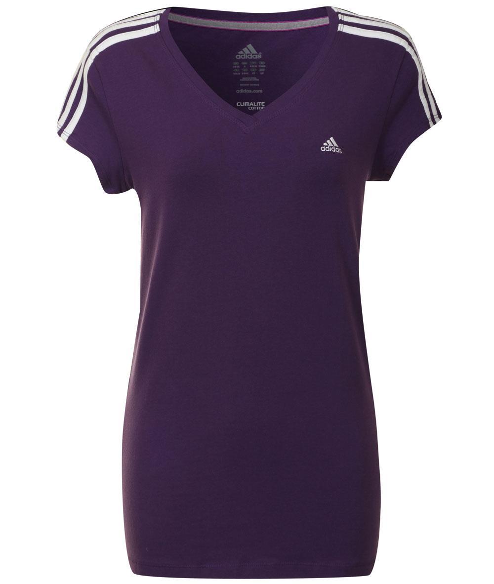 Foto Adidas Womens ESS 3S yng Purple T-shirt