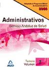 Foto Administrativos Del Servicio Andaluz De Salud. Temario. Volumen Ii