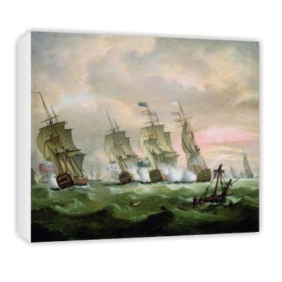 Foto Admiral Sir Edward Hawke defeating Admiral.. - Art Canvas