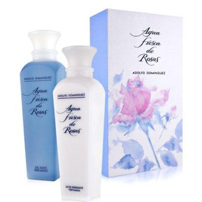 Foto Adolfo Dominguez Leche Hidratante Agua Fresca De Rosas 500 Ml. + Gel