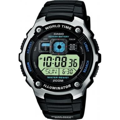 Foto AE-2000W-1AVEF Casio Mens All Black Digital Watch