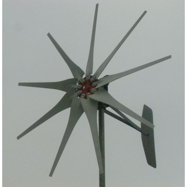 Foto Aerogenerador 800 Vatios 9 aspas, alternador de imanes permanentes