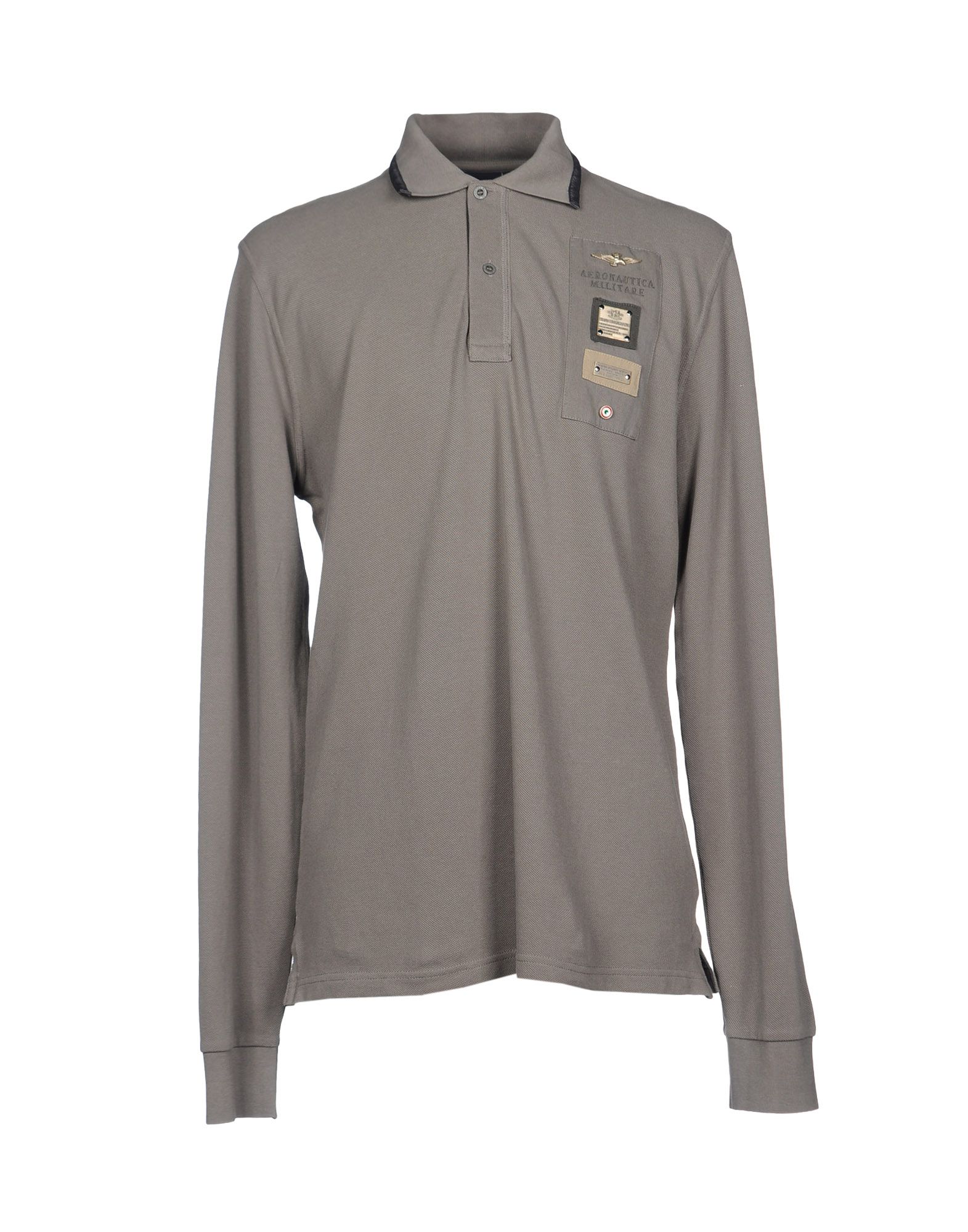 Foto Aeronautica Militare Polos Hombre Gris