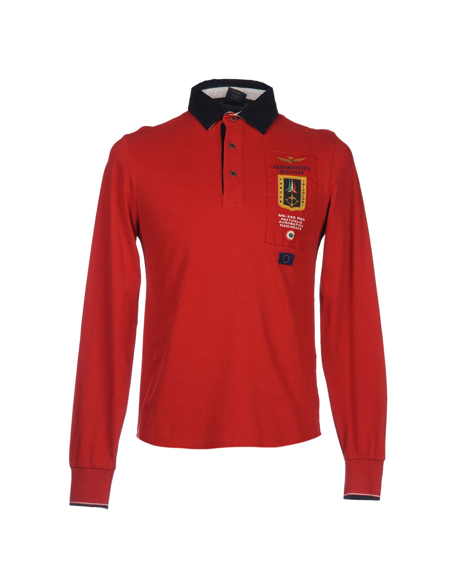 Foto Aeronautica Militare Polos Hombre Ladrillo