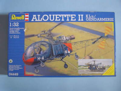 Foto Aerospatiale Alouette Ii. Klu / Gendarmerie Helicopter. Revell. 1/32. Nueva