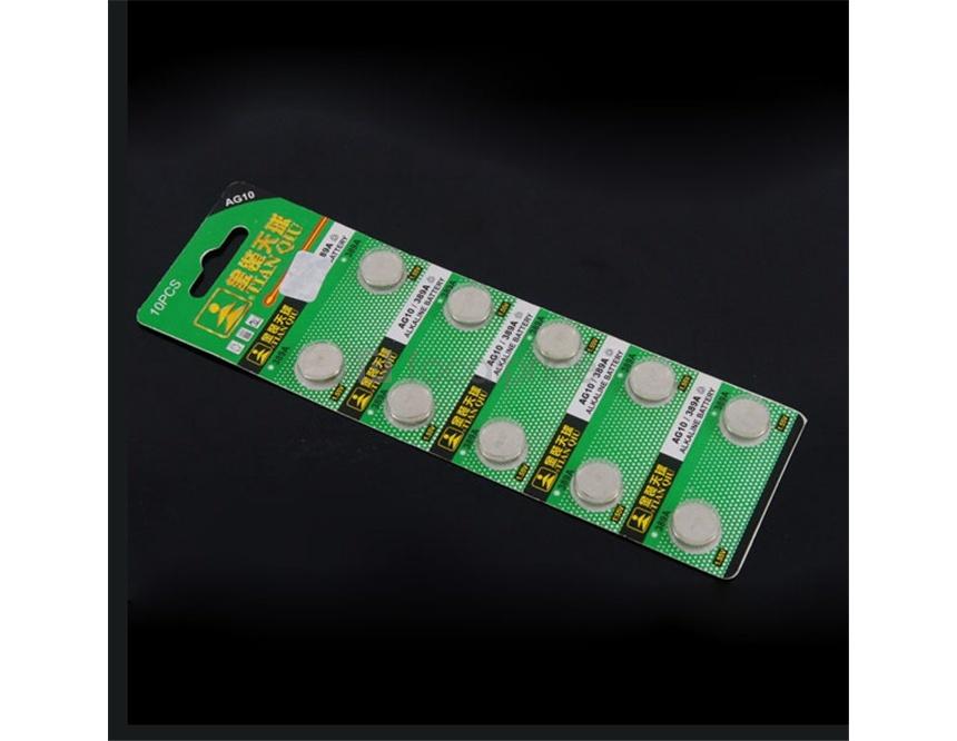 Foto AG10 pilas botón alcalinas 1.55V 10-Pack