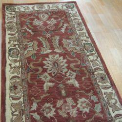 Foto Agra Twist Hallway Runner Rugs In Peach - Pure Wool