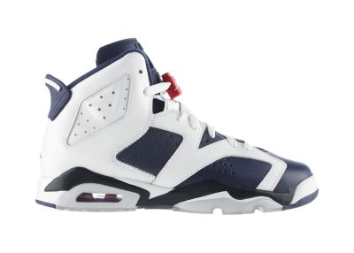 Foto Air Jordan 6 Retro Zapatillas - Chicos - Blanco/Negro - 4.5Y