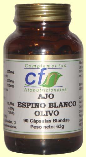 Foto Ajo - Espino Blanco - Olivo - CFN - 90 cápsulas