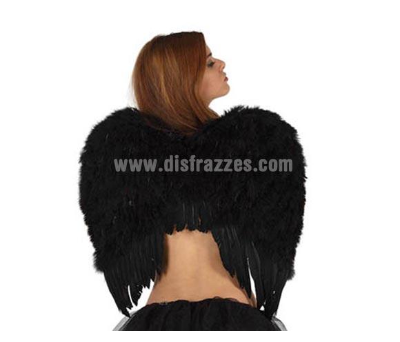 Foto Alas de Ángel con plumas negras de 58x55 cm