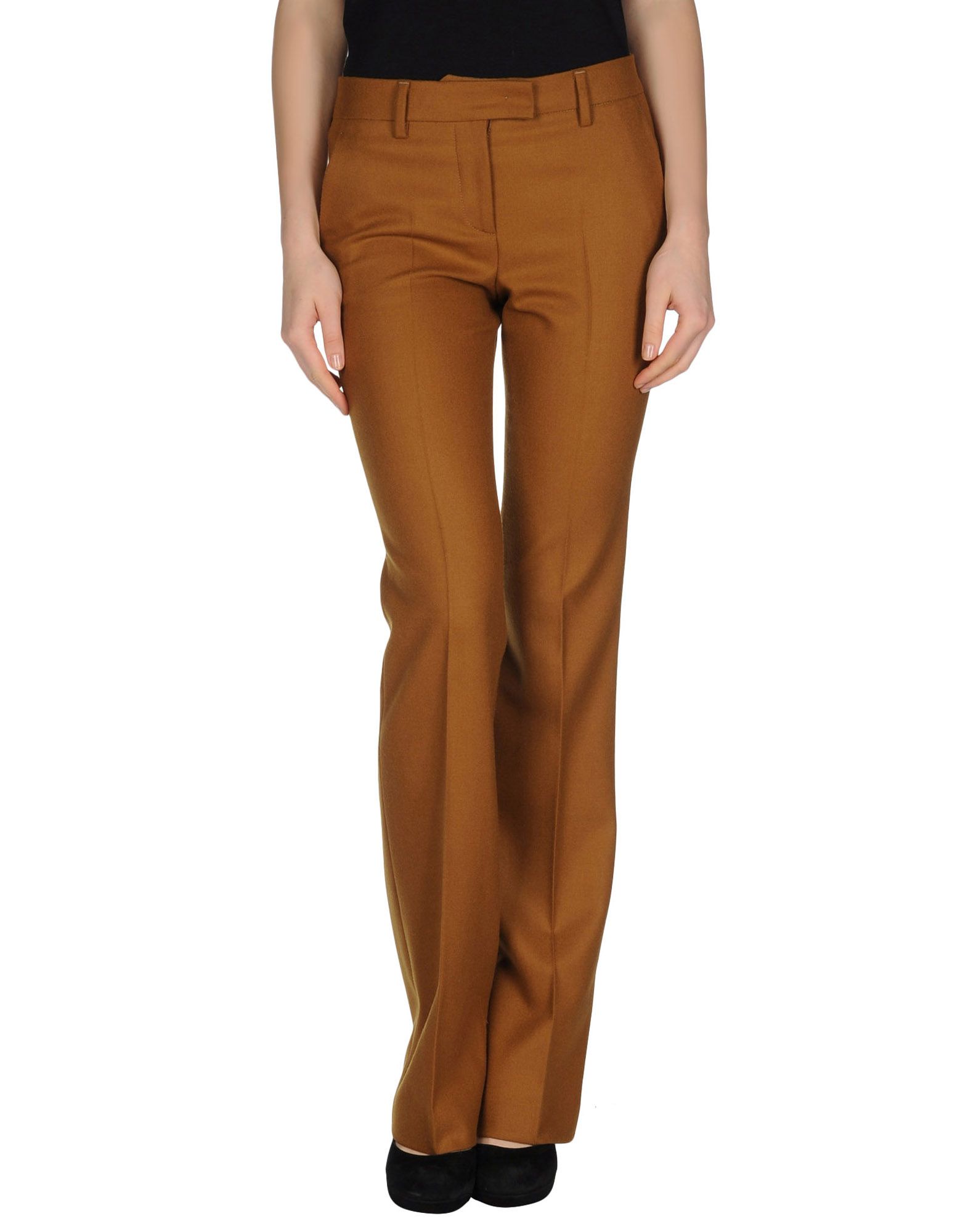 Foto Alberto Biani Pantalones De Vestir Mujer Ocre