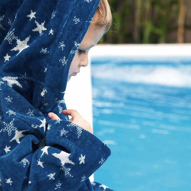 Foto Albornoz Infantil Terciopelo Jacquard Star