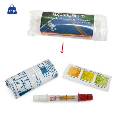 Foto alcoholimetro desechable, test de alcoholemia certificado n