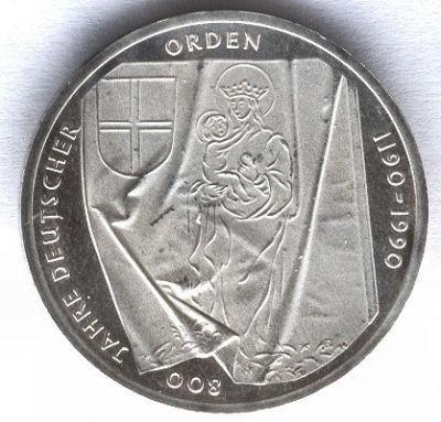 Foto Alemania 10 Marcos 1990 J Proof  Orden Teutonic