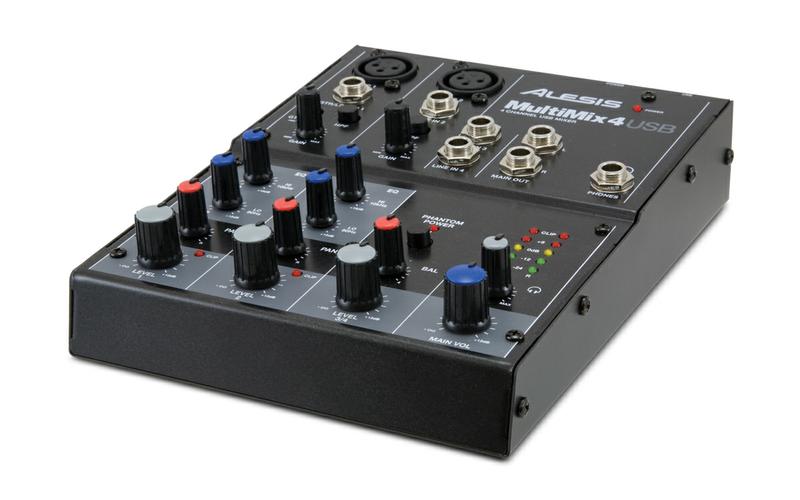 Foto Alesis MultiMix 4 Usb Mezclador de Usb de 4 canales