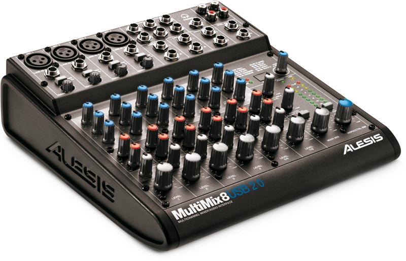 Foto ALESIS MULTIMIX 8 USB 2.0 8-channel Mixer Usb Effects