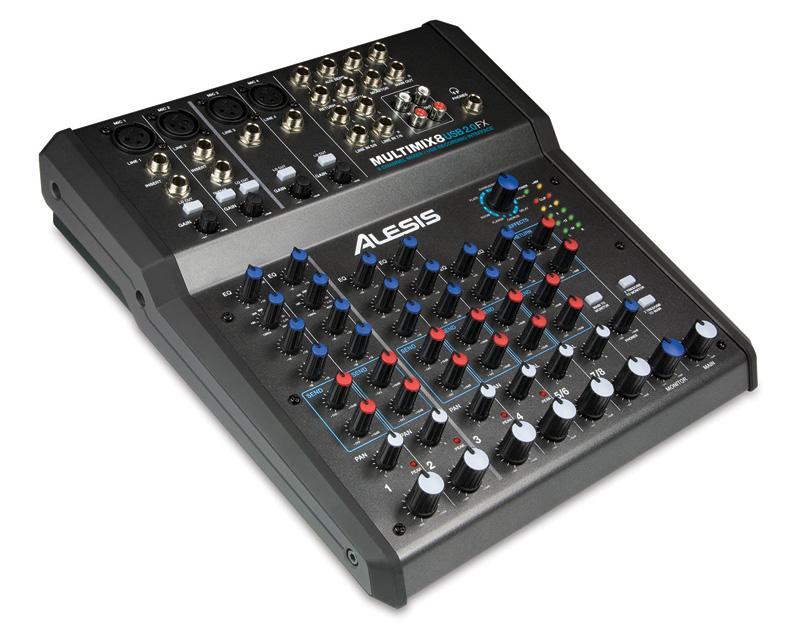 Foto Alesis MULTIMIX 8 USB 2,0 FX. Mesa de mezclas digital