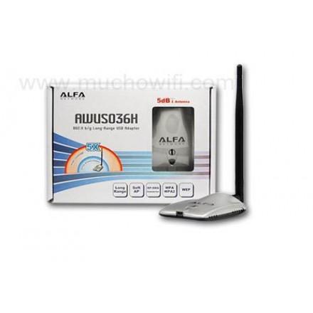 Foto Alfa network 1000mw awus036h v.5. adaptador usb wifi