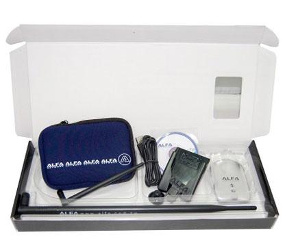 Foto Alfa Network H-LUXURY alfa network h-luxury awus036h v5 + antena de 9