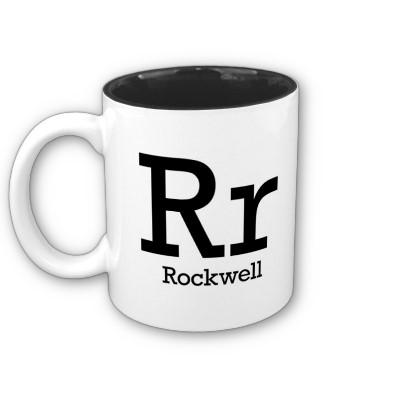 Foto Alfabeto de la taza de la tipografía - Rockwell