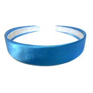 Foto aliceband - brillantes de color liso de 2,5 cm de ancho cinta de :azul