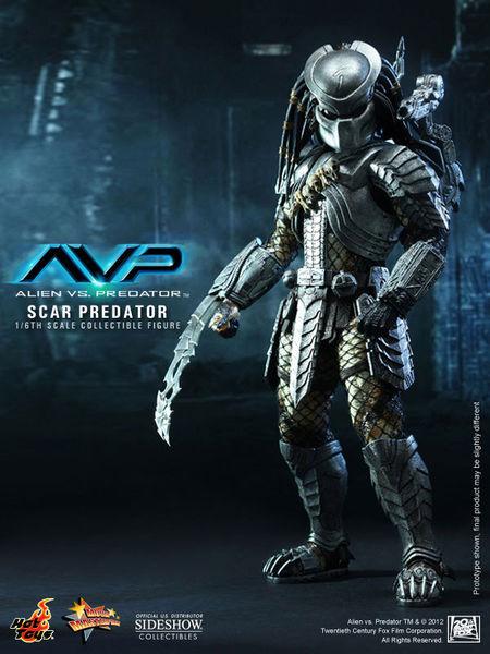 Foto Alien Vs. Depredador Figura Movie Masterpiece 1/6 Scar Predator 36 Cm