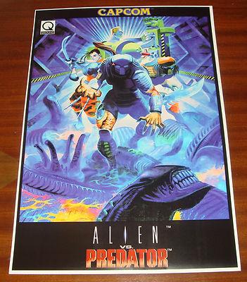 Foto Alien Vs Predator - Poster Din Sra3 - Snes Super Nintendo Arcade Aliens Vs.