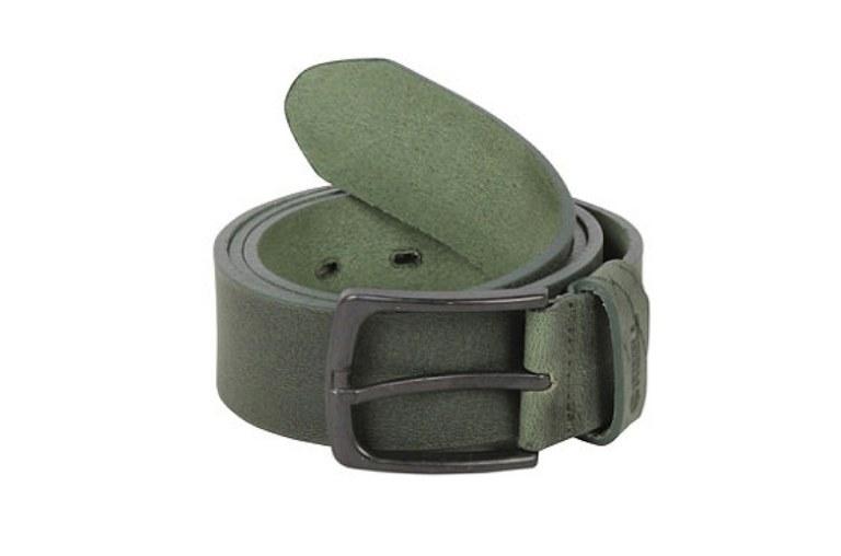 Foto All black buckle belt cinturón reell green