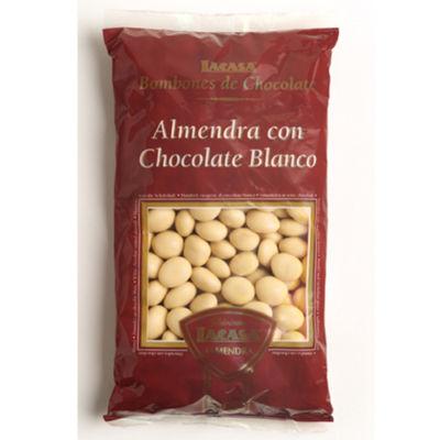 Foto almendra chocolate blanco lacasa (bolsa de 1 kg)
