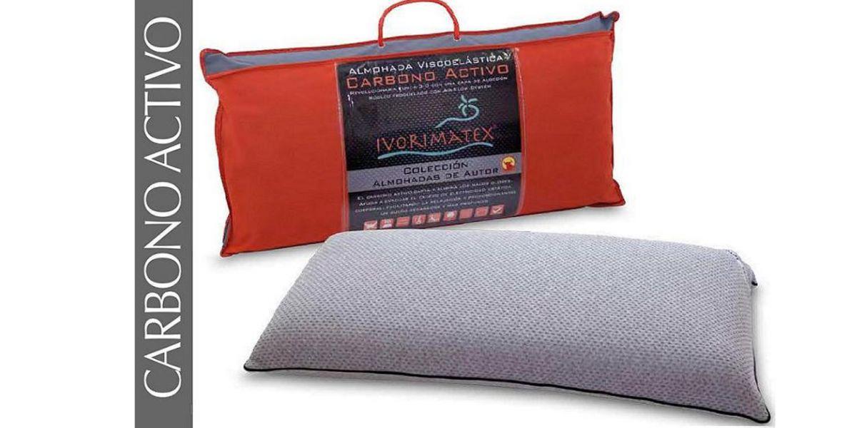 Foto Almohada viscoelástica carbono activo 90x