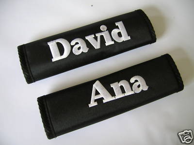Foto Almohadillas Cubre Cinturon Personalizada Con Su Nombre