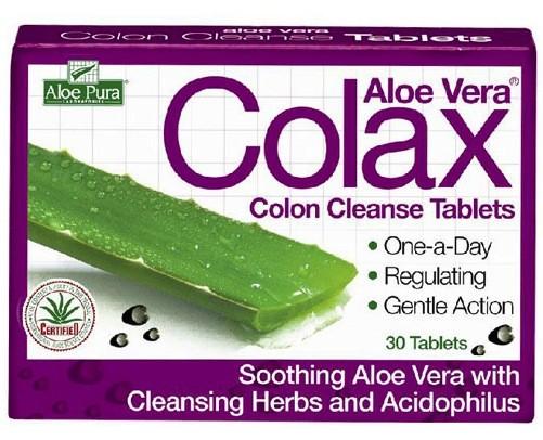 Foto Aloe Pura Colax-Limpieza de Colon 30 comprimidos