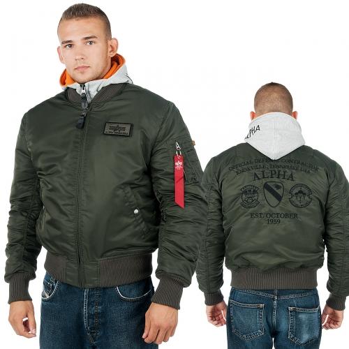 Foto Alpha Industries Ma 1 D Tec ODC Chaqueta Republica gris talla S