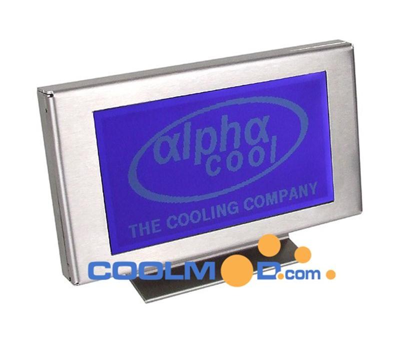 Foto Alphacool LCD GRAFICO Externo 240x128 Silver - Azul