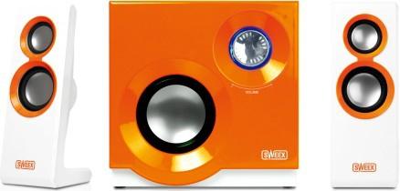 Foto Altavoces Sweex sp212, 2.1 speaker system purephonic 60 watt orange,