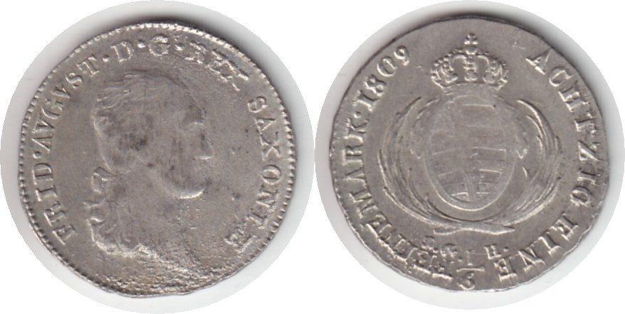 Foto Altdeutschland 1/6 Taler 1809
