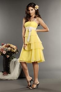 Foto Amarillo Vestido, Vestidos Coctel 2011, Vestidos Para Graduacion 2012