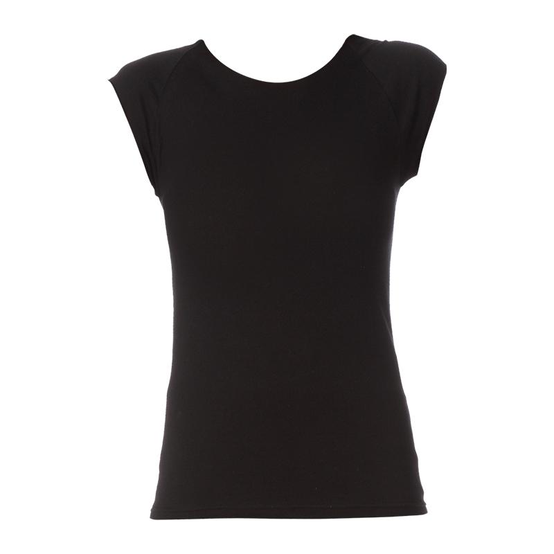 Foto American Apparel printed by MonShowroom Top de mangas cortas - Negro