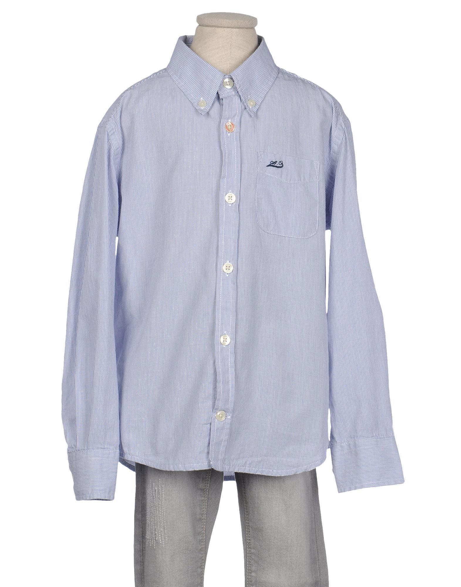 Foto American Outfitters Camisas De Manga Larga Niño Azul marino