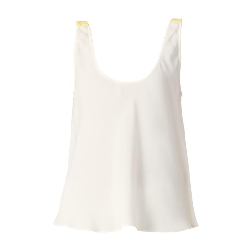 Foto American Retro Camiseta de tirantes - ocint cintia top - Blanco / C...