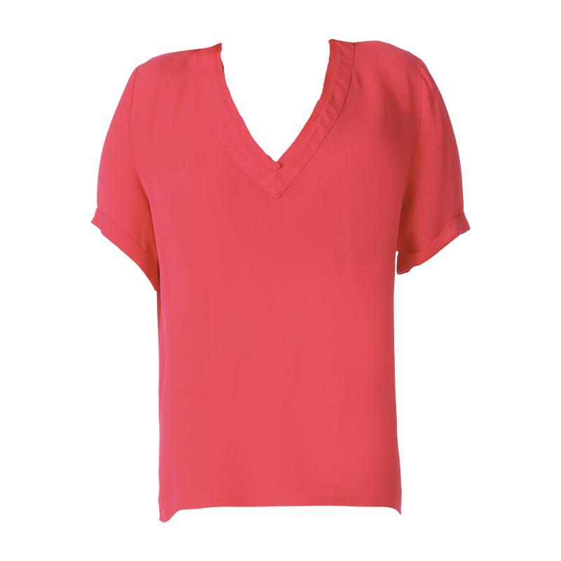 Foto American vintage Top de mangas cortas - jam168 - Rojo / Coral