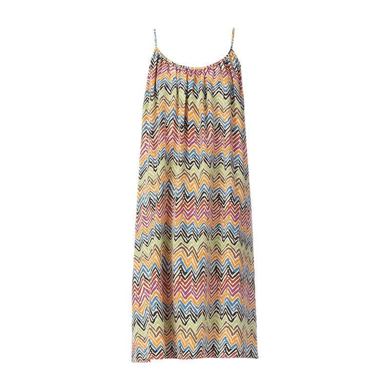 Foto American vintage vestido trapecio - li160 - Multicolor