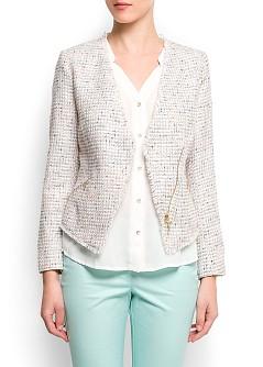 Foto Americana Biker Bouclé pimenton MANGO