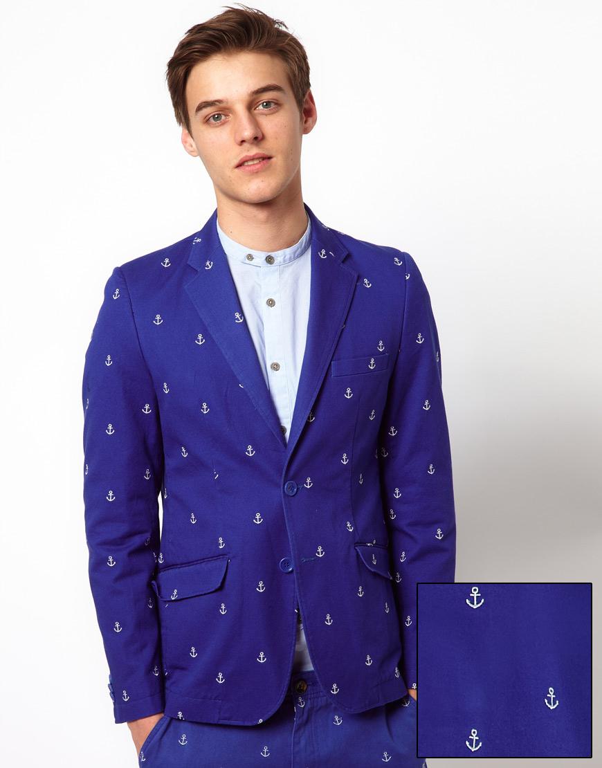 Foto Americana con bordado de anclas de Vito Azul